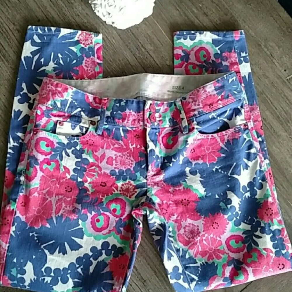 Lilly Pulitzer Floral Jeans